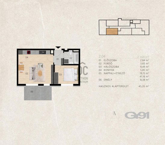Eladó téglalakás, Budapesten, XIII. kerületben 78.3 M Ft