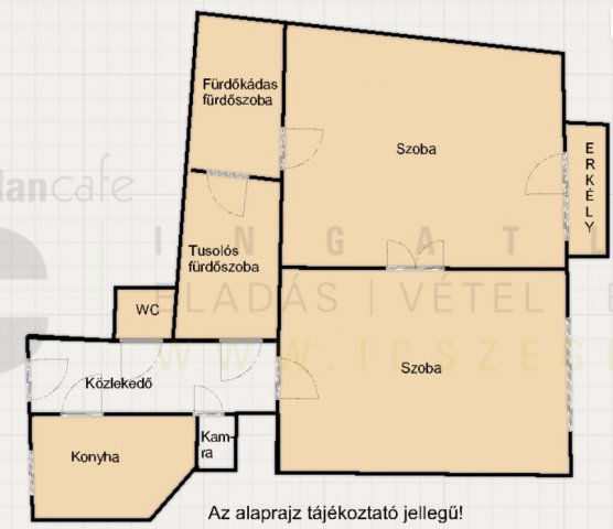Eladó téglalakás, Szegeden, Boldogasszony sugárúton 59.8 M Ft