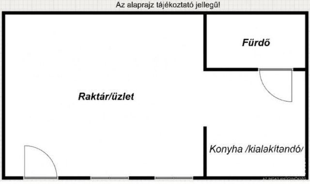 Eladó üzlethelyiség, Szegeden 34.9 M Ft, 1 szobás