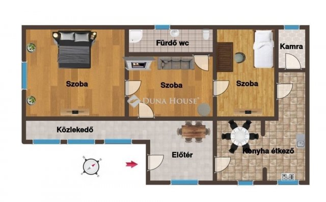 Eladó családi ház, Zámolyon 42.9 M Ft, 3 szobás