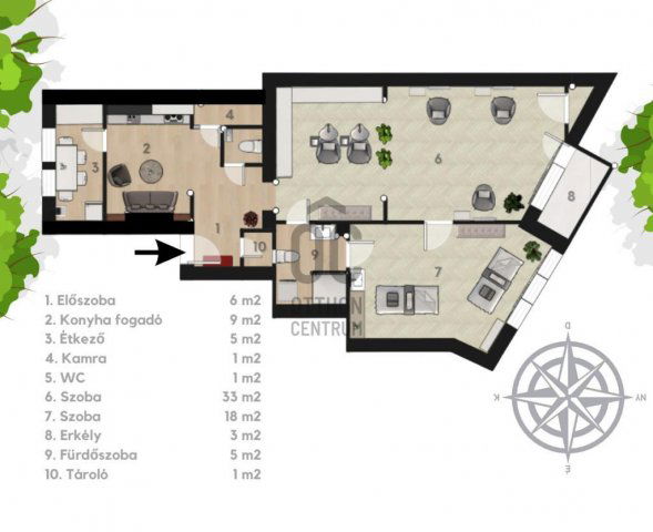 Eladó téglalakás, Budapesten, XII. kerületben 152 M Ft, 3 szobás
