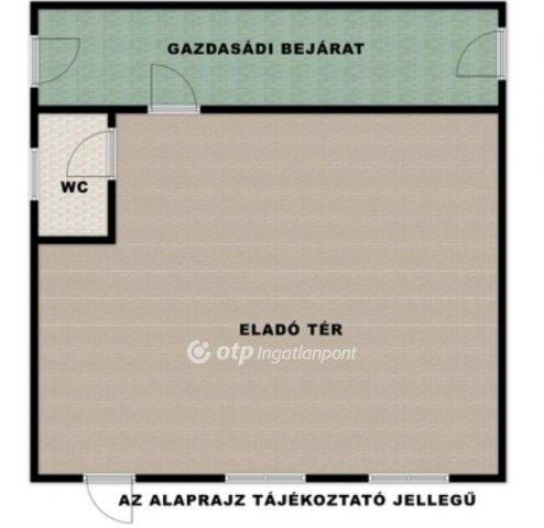 Kiadó üzlethelyiség, Nyíregyházán 165 E Ft / hó