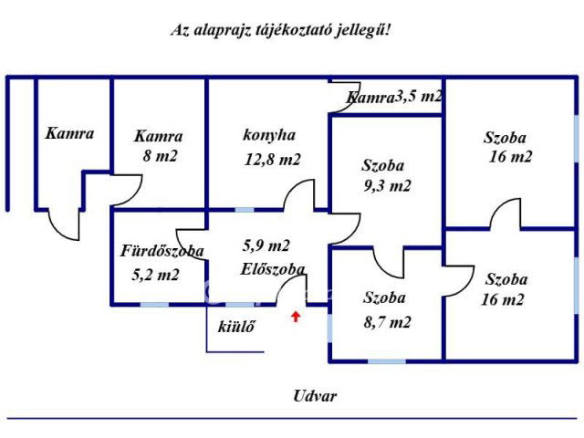 Eladó családi ház, Jánoshalmán 11.9 M Ft, 2+1 szobás