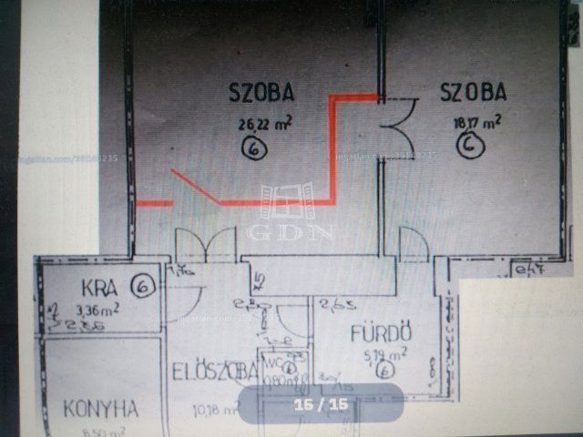 Eladó téglalakás, Budapesten, XIV. kerületben 77 M Ft, 2 szobás