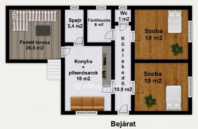 Eladó családi ház, Szilsárkányon 47.5 M Ft, 2 szobás