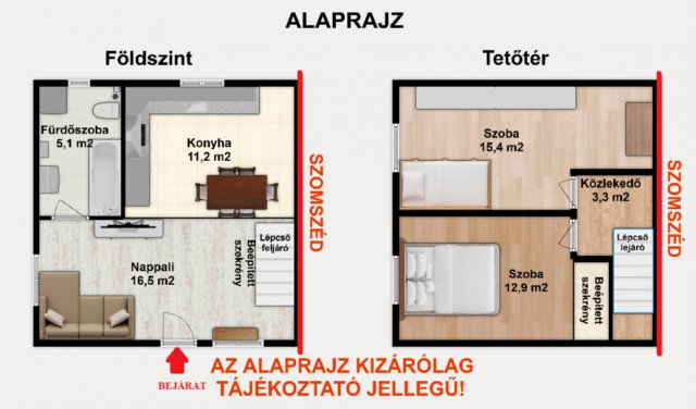 Eladó sorház, Szigethalmon 59.5 M Ft, 3 szobás