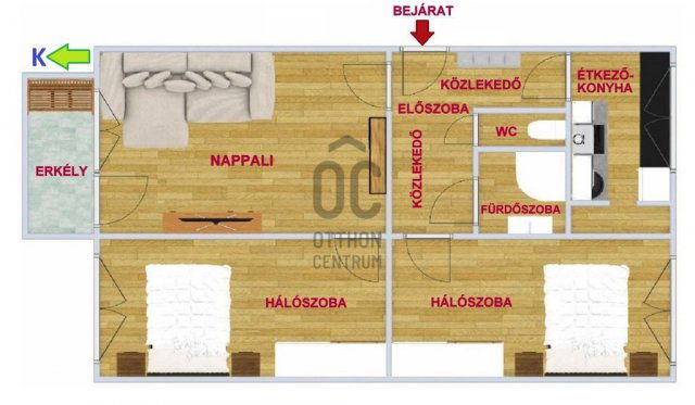 Eladó panellakás, Budapesten, XV. kerületben 85 M Ft, 3 szobás