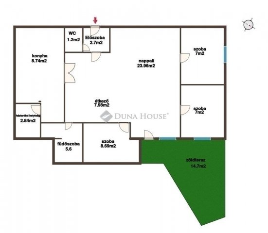 Eladó téglalakás, Budapesten, VII. kerületben 102.9 M Ft