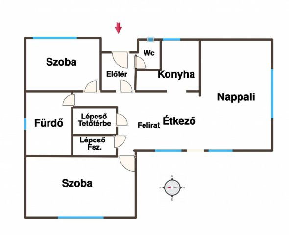 Eladó családi ház, Pécsett 115 M Ft, 3 szobás