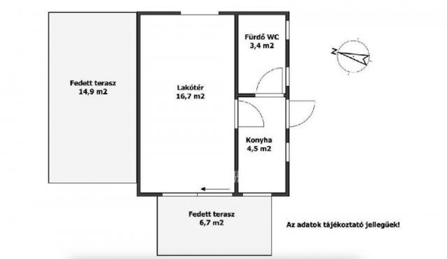 Eladó nyaraló, Siófokon 79.9 M Ft, 1 szobás