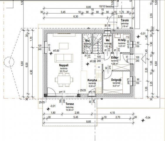 Eladó családi ház, Máriakálnokon 74.9 M Ft, 4+1 szobás