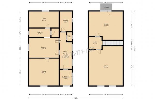 Eladó családi ház, Hevesen 22.9 M Ft, 4 szobás