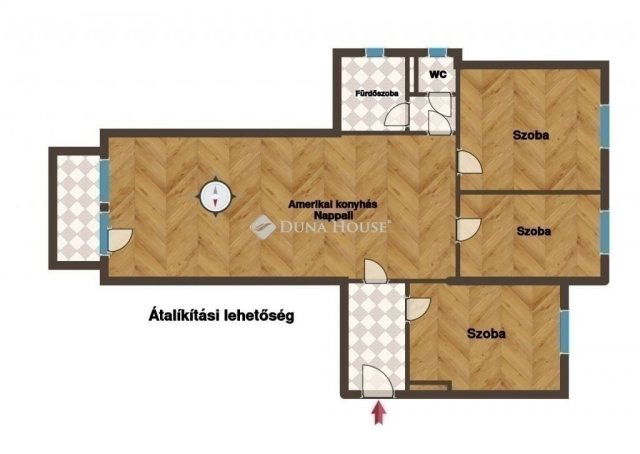 Eladó panellakás, Budapesten, IX. kerületben 84.9 M Ft, 3 szobás