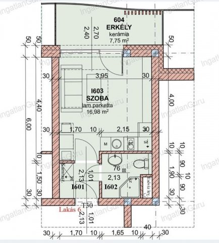 Eladó téglalakás, Ballószögön 49 M Ft, 1 szobás