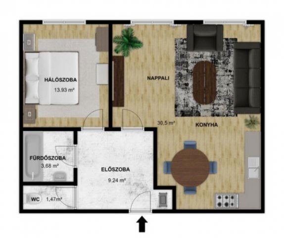 Kiadó téglalakás, albérlet, Miskolcon 200 E Ft / hó, 2 szobás