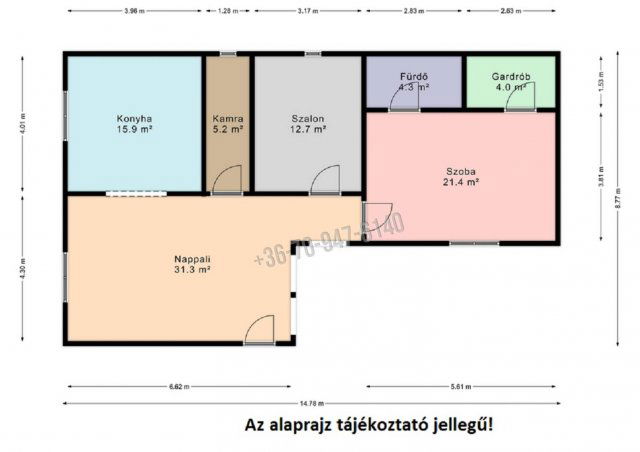 Eladó családi ház, Kötegyánon 14.2 M Ft, 2 szobás