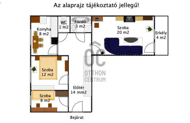 Eladó panellakás, Százhalombattán 61.9 M Ft, 3 szobás