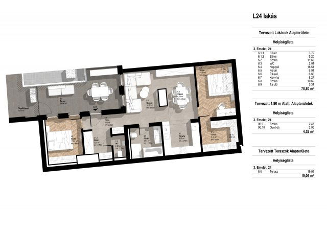 Eladó téglalakás, Budapesten, VI. kerületben, Jókai utcában