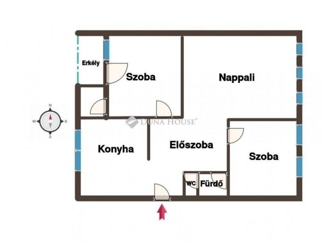 Eladó téglalakás, Kecskeméten 93 M Ft, 3 szobás