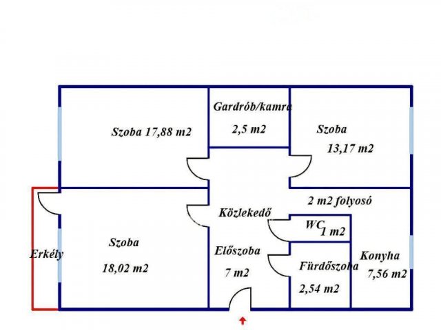 Eladó panellakás, Miskolcon 43.5 M Ft, 3 szobás