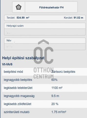 Eladó telek, Debrecenben 195 M Ft / költözzbe.hu
