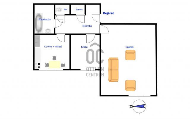Eladó téglalakás, Szekszárdon 32.3 M Ft, 2 szobás