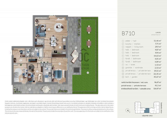 Eladó téglalakás, Budapesten, XIII. kerületben 196.99 M Ft