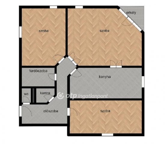 Eladó téglalakás, Mezőhegyesen 16.5 M Ft, 3 szobás