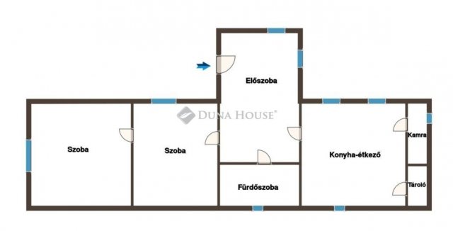 Eladó családi ház, Szákszenden 30 M Ft, 2 szobás