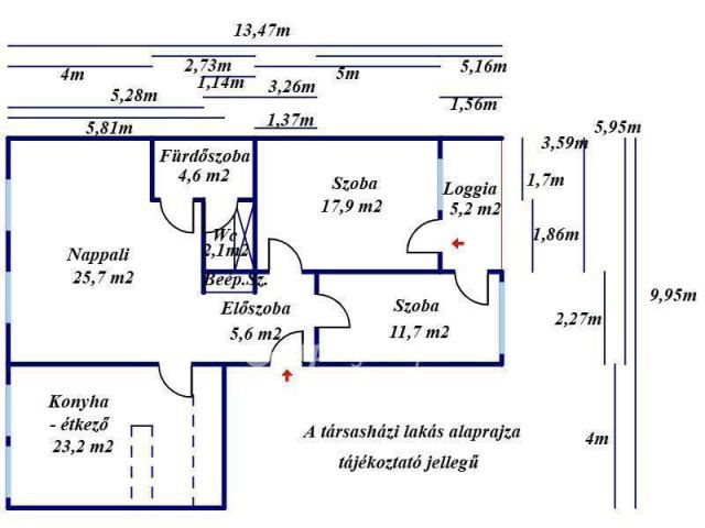 Eladó téglalakás, Kecskeméten 73.5 M Ft, 3 szobás