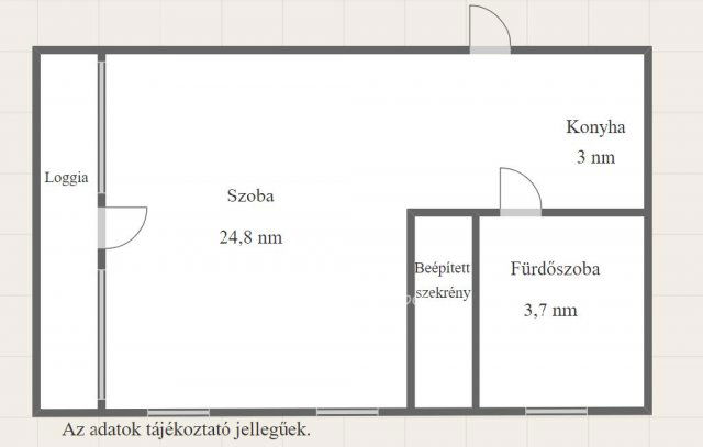 Eladó téglalakás, Dombóváron 26.3 M Ft, 1 szobás