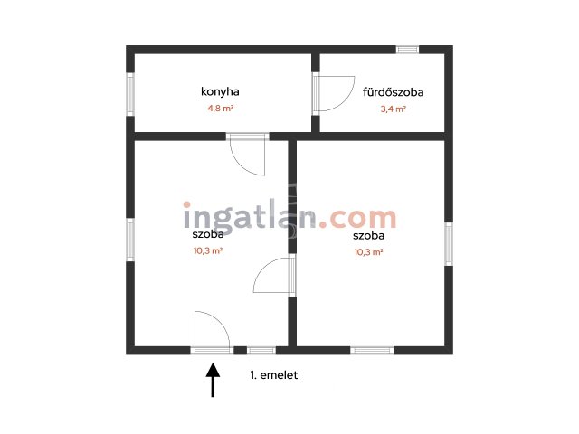 Eladó nyaraló, Érden 49 M Ft, 2 szobás / költözzbe.hu