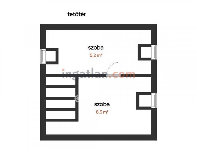 Eladó sorház, Salgótarjánban 45 M Ft, 3+1 szobás
