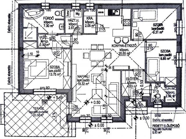 Eladó családi ház, Kecskeméten 95.5 M Ft, 4 szobás