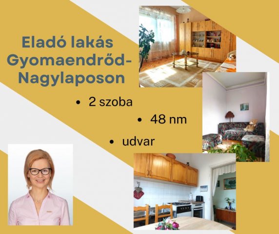 Eladó téglalakás, Gyomaendrődön 7.7 M Ft, 1+1 szobás