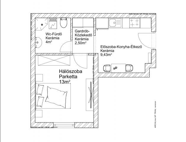 Eladó téglalakás, Vácon 90 M Ft, 2 szobás