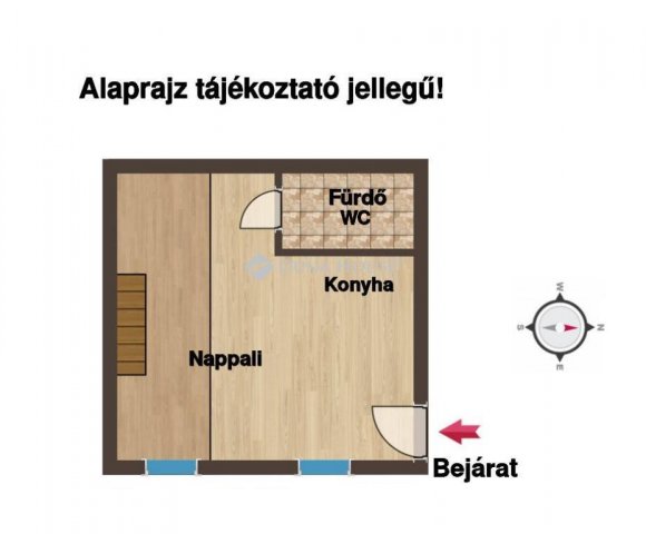 Eladó téglalakás, Budapesten, VI. kerületben 49.9 M Ft, 1 szobás