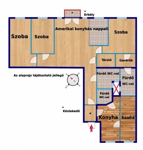 Eladó téglalakás, Budapesten, IX. kerületben 239 M Ft, 5 szobás