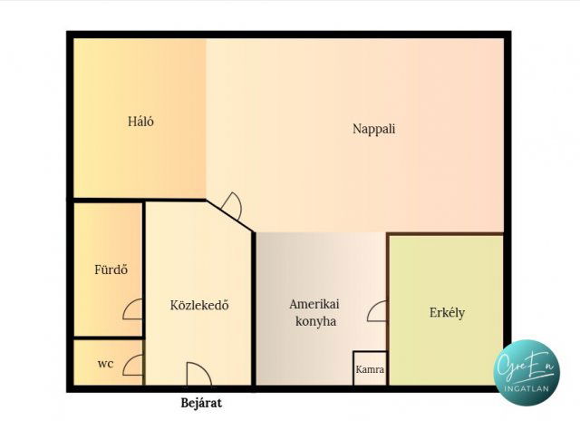 Eladó téglalakás, Budapesten, IV. kerületben 64.9 M Ft, 1 szobás