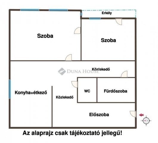 Eladó téglalakás, Ráckevén 46.9 M Ft, 2 szobás