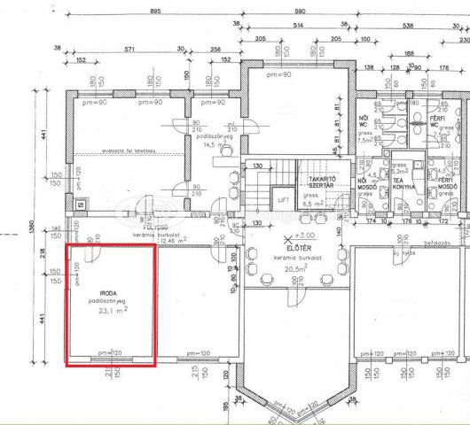 Kiadó iroda, Veszprémben 85 E Ft / hó, 1 szobás