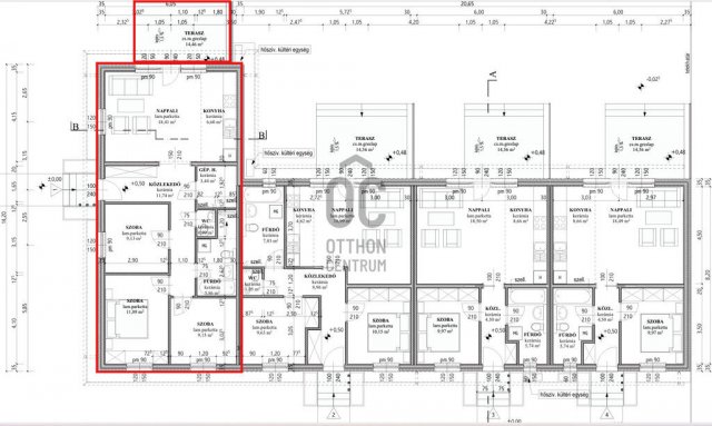 Eladó sorház, Kocséren 53 M Ft, 4 szobás / költözzbe.hu