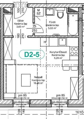 Eladó téglalakás, Levélen 36.682 M Ft, 1 szobás