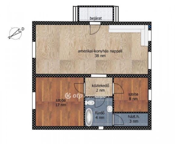 Eladó családi ház, Ercsiben 54.9 M Ft, 3 szobás