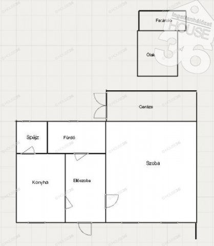Eladó családi ház, Nyárlőrincen 22 M Ft, 1 szobás