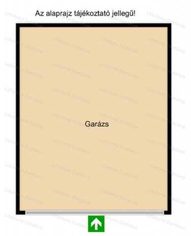Eladó garázs, Dombóváron 7.75 M Ft, 1 szobás