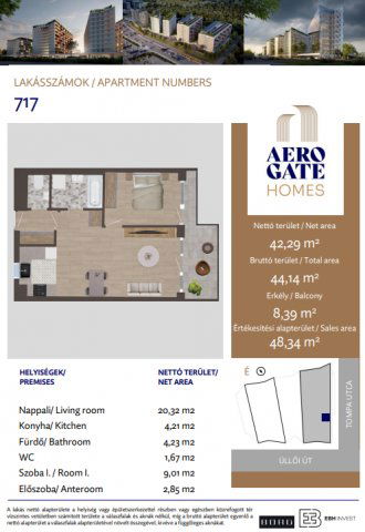 Eladó téglalakás, Budapesten, XIX. kerületben, Tompa utcában