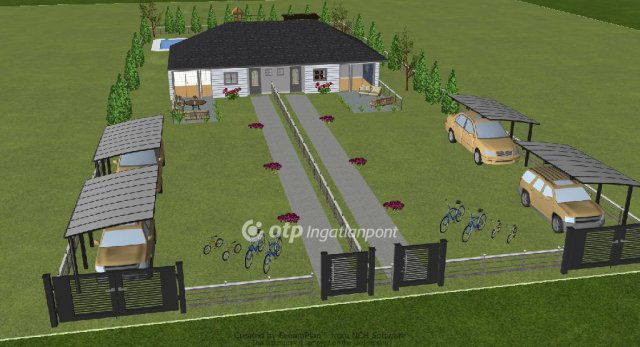 Eladó ikerház, Pócsmegyeren 88.9 M Ft, 5 szobás