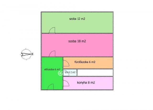 Eladó téglalakás, Bátonyterenyén 19.9 M Ft, 2 szobás