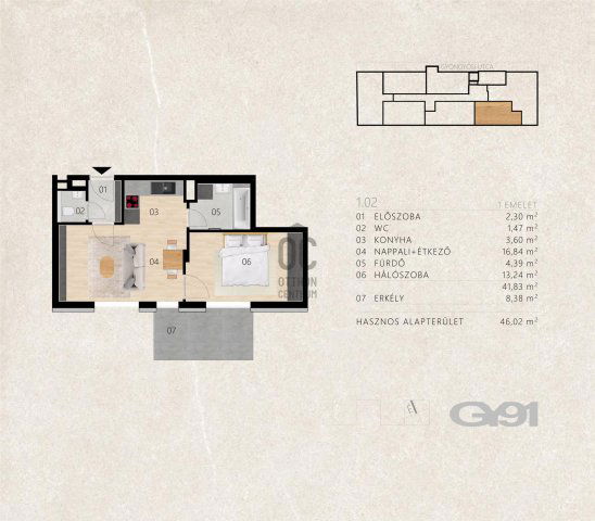 Eladó téglalakás, Budapesten, XIII. kerületben 75.2 M Ft